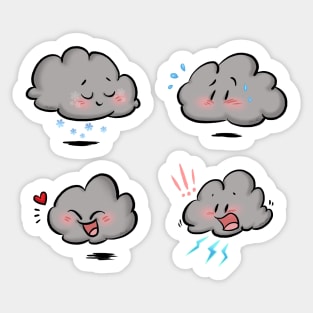 Raincloud Moods 002 Sticker